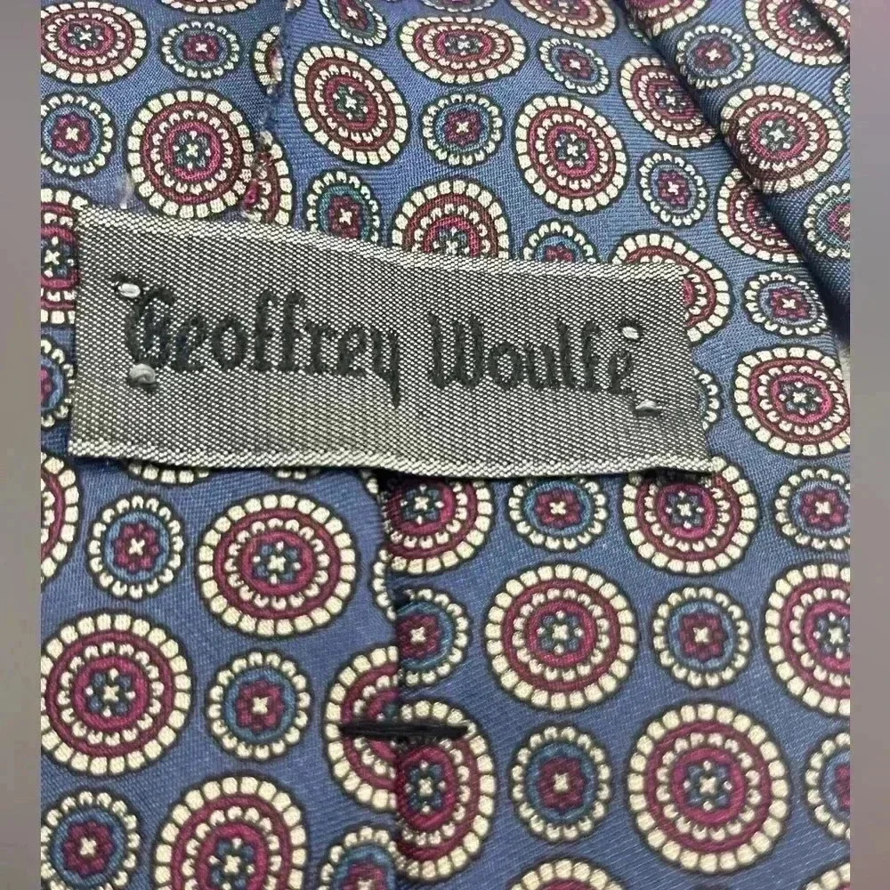 Geoffrey Woulfe English Print 100% tie - Picture 5 of 6